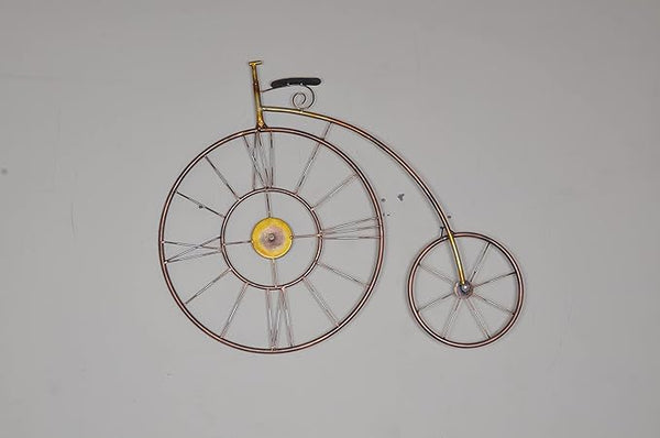 Iron Vintage Bicycle Wall clock Collectable (Height: 27 Inches) Study Setting