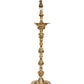 Brass Oil Lamp Diya Stand with Peacock Design - Handcrafted Indian Decor for Home and Pooja (Height 39 Inch)