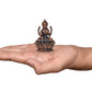 Copper Lakshmi Laxmi Statue Idol Murti for Home Temple Office Mandir, (Height: 2 Inch)