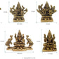 Brass Goddess Astha Lakshmi Devi Idol in Golden Color (Height: 2.7 Inches) (Pack of 8)