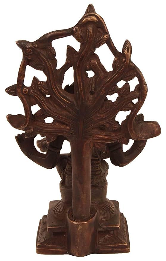 Brass Dakshinamurti Shiva, Height: 6.6" Craft Detail