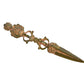 Brass Tibetan Handmade Dorje Vajra Furba Phurpa Dagger Adjustable Pendants (Height: 9 inch)