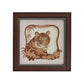 Wooden Art Work Save Tiger Frame Wall Decor 8 x 8 Inch