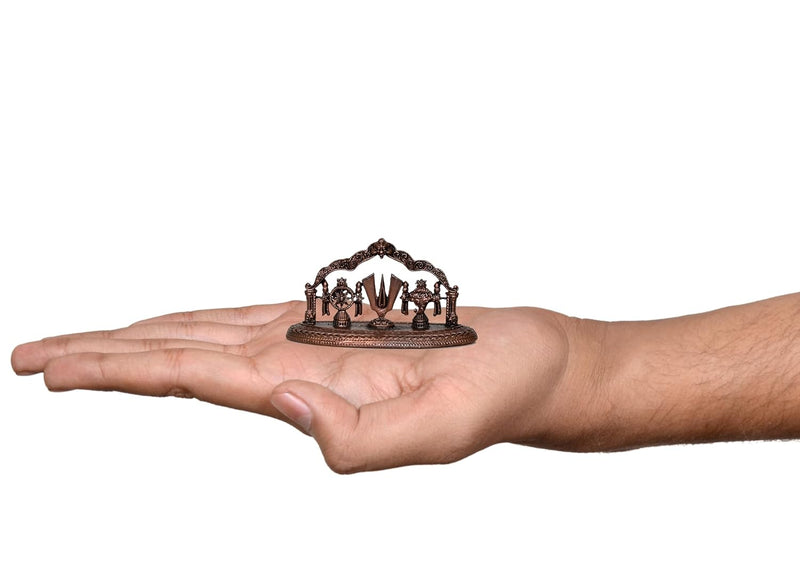 Copper Tirupati Bala ji Shankh Chakra Namah (Height: 1.5 Inch)