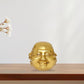 Brass Laughing Buddha Head with Different Facial Happy Man for Home Decor (Height 4 Inch)