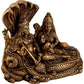 Maa Lakshmi with Lord Vishnu On Sheshnag Idol Statue - (Brass, Height 7")