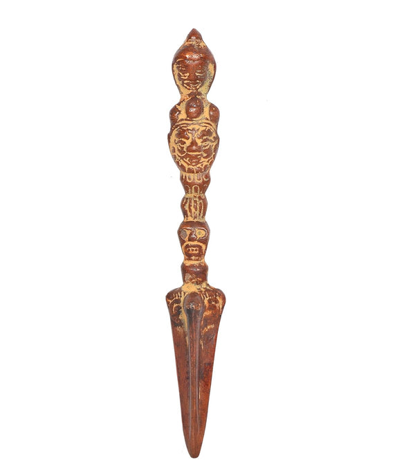 Brass Tibetan Handmade Dorje Vajra Furba Phurpa Dagger Adjustable Pendants (Height: 6 inch) Entryway Setting