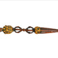 Brass Tibetan Handmade Dorje Vajra Furba Phurpa Dagger Adjustable Pendants (Height: 8 inch) (Multicolor)