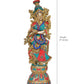 Brass Radha - Big Size - Radha Rani Murti Idol Statue Sculpture for Home Office Pooja Mandir Decor (Height 29 inch)