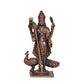 Copper Standing Lord Kartikeya Murugan Murti Decorative Showpiece Copper Murti for Home Decor Mandir Pooja Temple (Height 3 Inch)