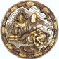 Brass Ganesha Dreames About His Father Shiva, Height: 6"