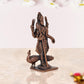 Copper Standing Lord Kartikeya Murugan Murti Decorative Showpiece Copper Murti for Home Decor Mandir Pooja Temple (Height 3 Inch)