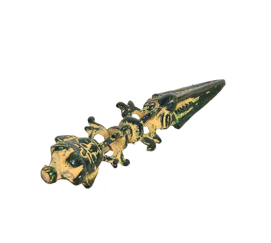 Brass Tibetan Handmade Dorje Vajra Furba Phurpa Dagger Adjustable Pendants (Height: 5 inch) (Multicolor 1) Craft Detail