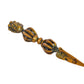 Brass Tibetan Handmade Dorje Vajra Furba Phurpa Dagger Adjustable Pendants (Height: 7.5 inch)