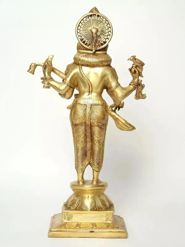 Veena-Vadini Brass Statue of Goddess Saraswati 23 Inches