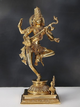 Brass Sculpture of Dancing Goddess Saraswati 14 inches