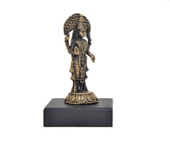 Vasavi Kanyaka Parameshvari idol back view with sculpted head and flowing garments