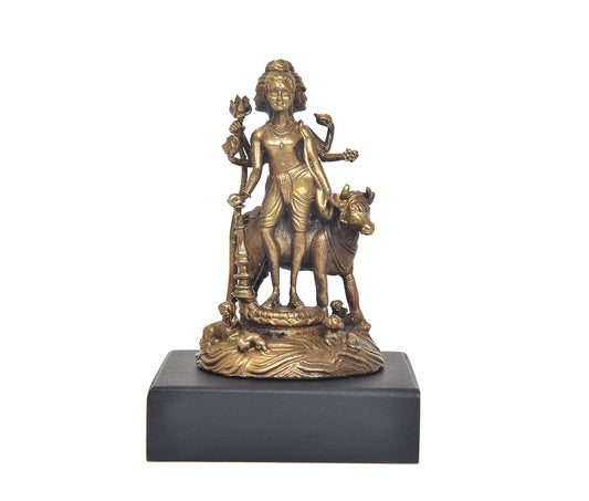 Panchaloha Brahma Vishnu Mahesh Idol Tridev God (Height:3 Inch)