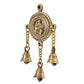 Brass Lakshmi Hanging with Bells Pooja Room Decoration/Brass Decor Items for Puja Manidr and Home Temple (Height : 7 Inches)