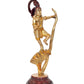 Brass Krishna Bhagwan Murti Dancing on Kaliya Naag Religious Statue for Home Temple Pooja Mandir Office Decor (Height 13 Inch)