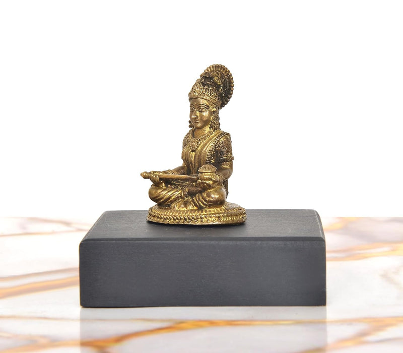 Panchaloha Maa Annapurna Devi Idol (Height:1.75 Inch)