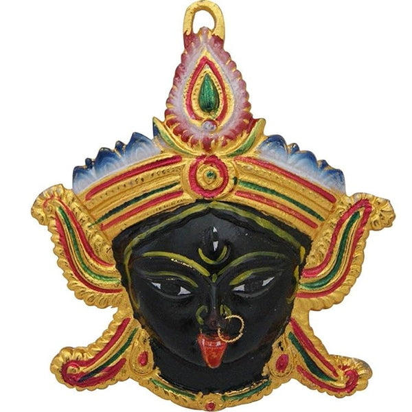 Kali Maa Face Wall Hanging Entryway Setting