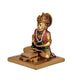 God Hanuman JI Sitting Statue Idol Sculpture Multicolor Resin Statue (Height 3.5 Inch)