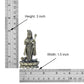 Bronze Standing Lord Kartikeya Murugan Murti for Home Decor Pooja Mandir Decorative Showpiece Bronze Murti (Height 3 Inch)