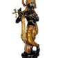 Brass Large Standing Krishna Statue Idol Krishna Statue with Flute with Eye Work Height 37 Inch