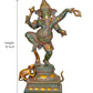 Brass Lord Dancing Ganesha Murti - Ganesh Religious Statue for Home Temple (Height 19 Inch)