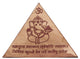 AONA Vastu Pyramid with Syllable Mantra with Ganesh Figure, Vaastu Dosh Nivaran