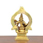 Brass Maa Saraswati Statue Handcrafted Hindu Goddess Saraswati Idol for Home Decor and Pooja Statue (Height 6 Inch)