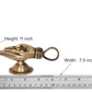 Brass Hand Shape Diya with Handle Oil Wick Lamp for Aarti Puja Oil Lamp Decorative Puja Home Temple lamp Diwali Gifts Home (Height: 2 inch)