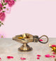 Brass Hand Shape Diya with Handle Oil Wick Lamp for Aarti Puja Oil Lamp Decorative Puja Home Temple lamp Diwali Gifts Home (Height: 2 inch)