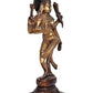 Brass Lord Ardhnareshwar Idol Standing Ardhnareshwar Figurine Sculpture for Home Office Temple Gift Item Showpiece Multicolour Height 12.5 Inches