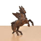 Brass Flying Horse with Wings – Majestic Decorative Showpiece (Height: 9 Inch)