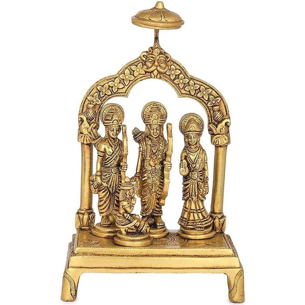 Brass Ram Darbar Statue Idol (Height 9.5 Inch)
