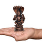 Copper God Lakshmi Narasimhar - Narasimha Under The Sheshnag Pooja Mandir Home Decor (Height 4 Inch)