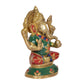 Brass Lord Ganesha Idol Sitting Ganesh Statue Decorative Sculpture for Home Decor Office Mandir Pooja Temple (Height 5 Inch)