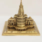 Bhagwan Ram Mandir Model in Brass Shri Ram Birth Place Ayodhya Miniature Model, Height 5 Inch