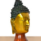 Brass Buddha Head Wall Hanging (Height: 15 Inch)