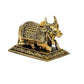 Brass Nandi Cow Statue Idol Murti On Base Decorative Item for Home | Height : 2 Inch