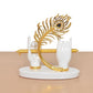 Resin White Krishna Ji Hands with Flute Figurine (Height: 7 Inch)