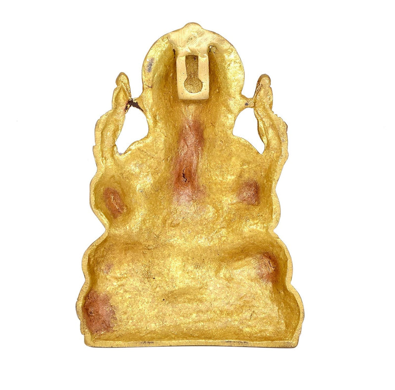 Brass Ganesha Wall Hanging (Height:7 Inch)