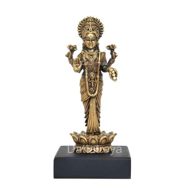 Panchaloha Standing Lakshmi Statue (Height:4.5 Inch) Study Setting