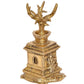 Brass Tulsi Plant ATOP Tortoise Statue Idol Murti for Home Decor Pooja Mandir Decorative Idol (Height 6 inch)