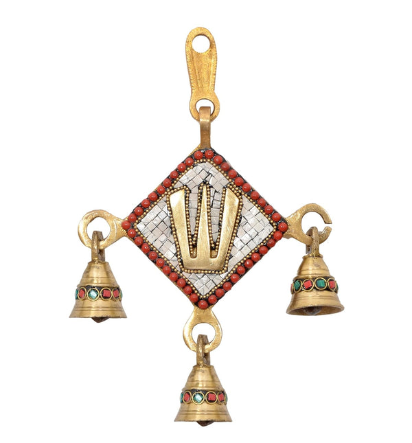 Brass Wall Hanging Balaji Idol (Height: 8 Inch) (Multicolor 3) Entryway Setting