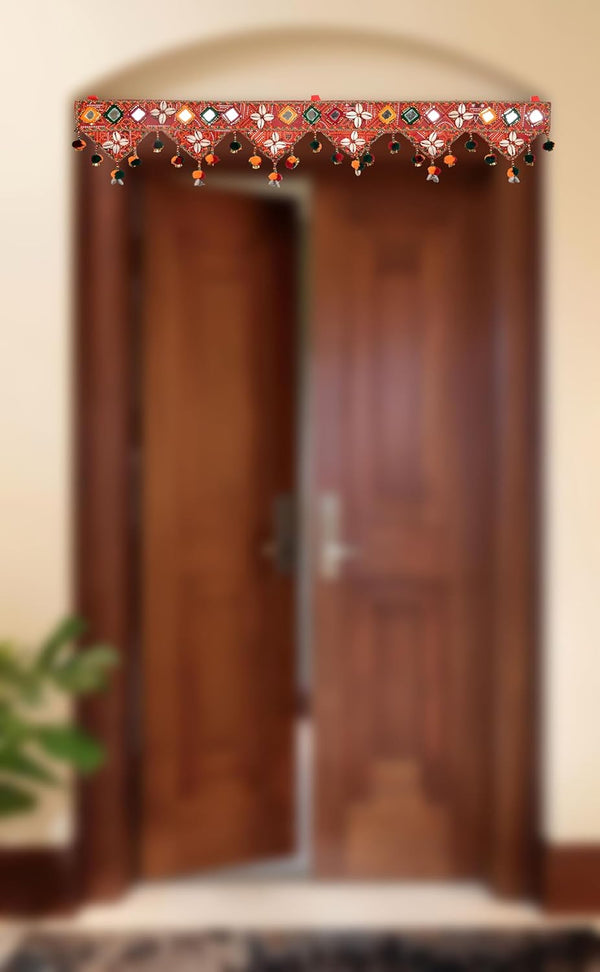 Jaipuri Toran Bandhanwar Door Hangings For Diwali Decoration (Length: 36 Inch) Entryway Setting