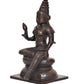 Brass Goddess Parvati Seated on Pedestal Statue Hindu Goddess Parvati Idol for Home Temple, Spiritual Decor, and Religious Gifts (Height: 9 Inch)