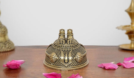 Superfine Brass Lord Hanuman Ji Charan Paduka Idol (Height 2 Inch)
